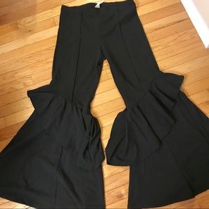 Tiered Bell Bottom Pants
